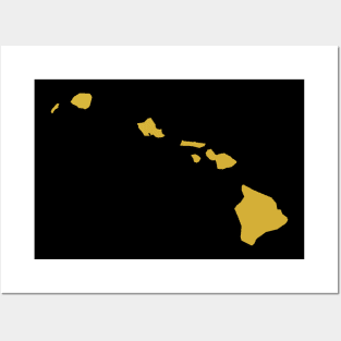 map of hawaii state Posters and Art